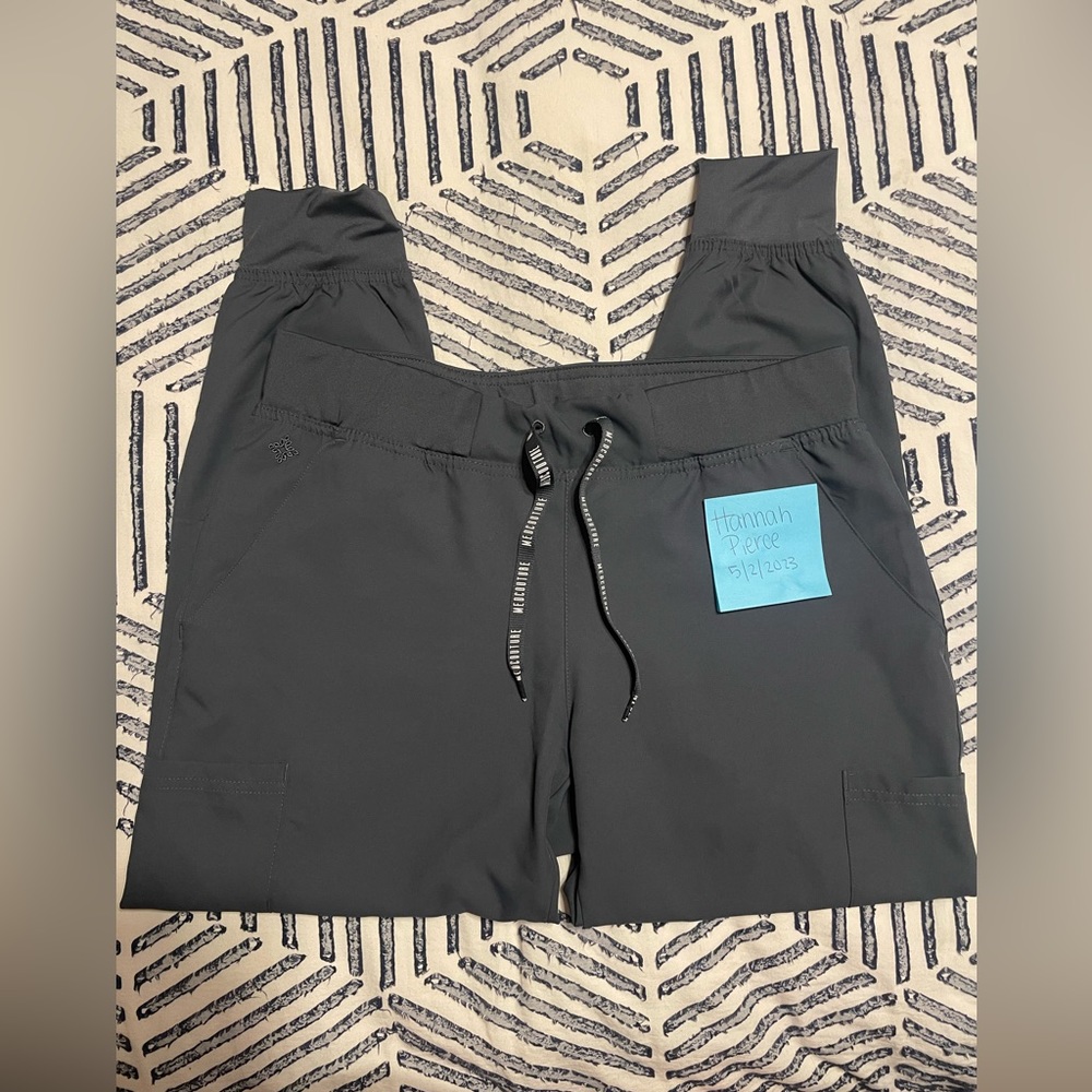 Gray scrub joggers